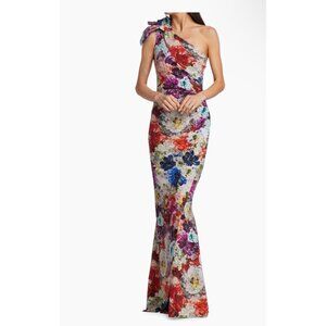 Chiara Boni La Petite Robe Gosia Floral-One Shoulder Gown